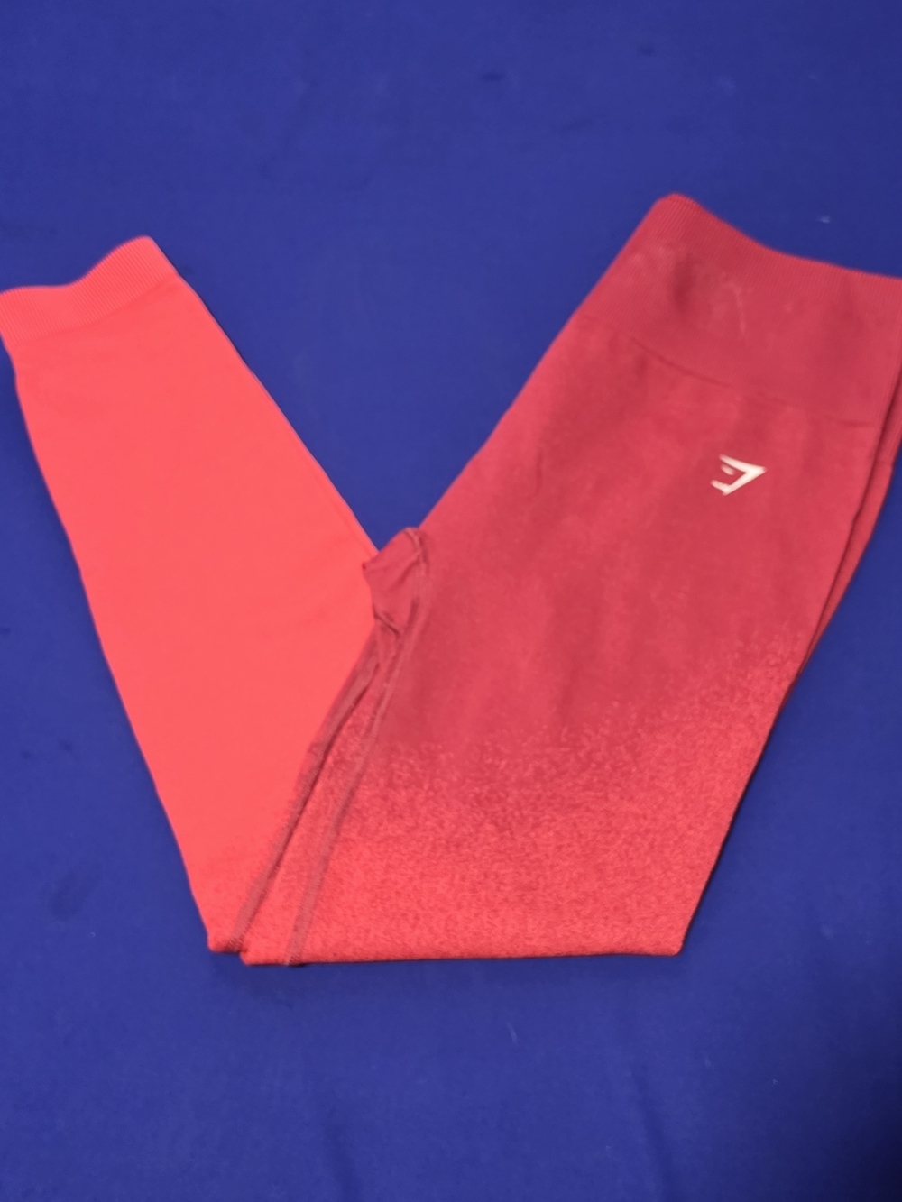 Gymshark Kids Red-Pink Ombre Leggings